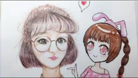 小葩手绘手绘卡通简笔画