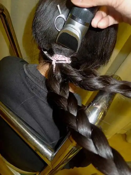 剪下姑娘93cm对辫-上海ww388,389#(34) 剪发_中国长发