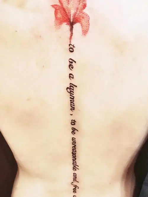 背部英文字母_纹身图案手稿图片_三上玖的纹身作品集