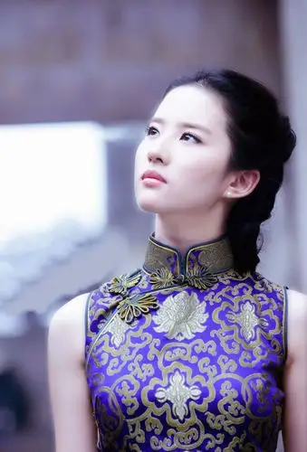 绝色旗袍美女刘亦菲尽显古典气质和完美身材 韵味十足