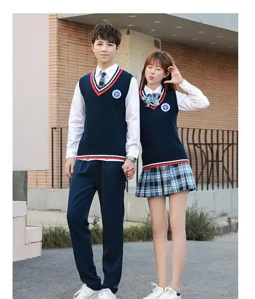 雀悠 高中生校服制服男秋冬少年派校服套装学院风中学生国庆韩国英伦