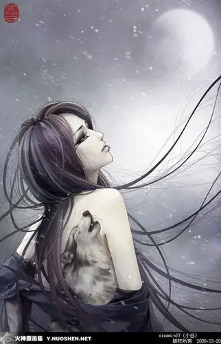 古风女子脸一半清纯一半妖孽的图 你看看吧