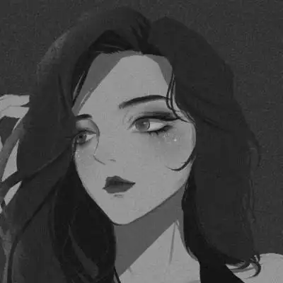 黑白拽姐头像动漫