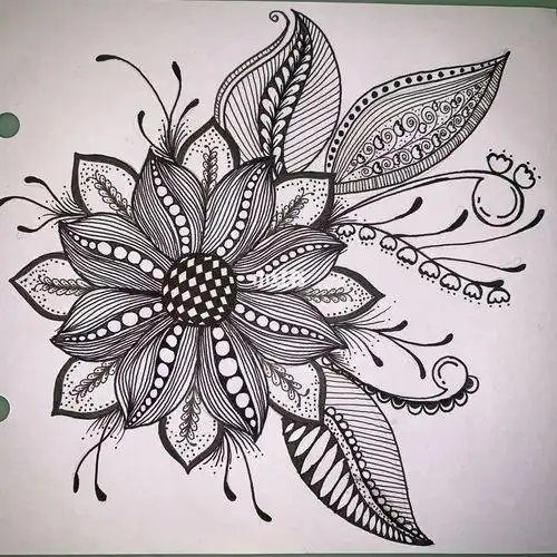 黑白装饰画简单易画黑白装饰画简单易画花