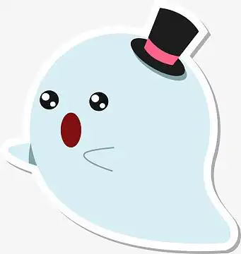 可爱卡通呆萌幽灵