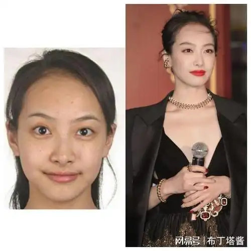 20位女明星证件照对比,谁的差距大,谁又是真正的天生丽质?
