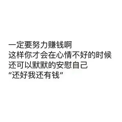 努力赚钱