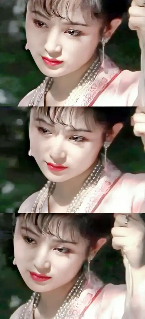 90年代左右那时候的古装美女流行的刘海很有古风味