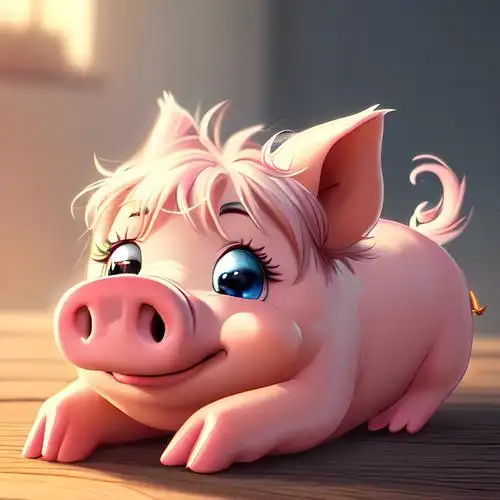 卡通小猪猪图片头像可爱