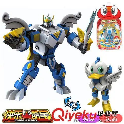 灵动正品 【灵动】正版儿童益智模型玩具变形金刚 六寸快乐酷宝机器人