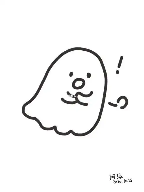 带小鬼二字的简笔画