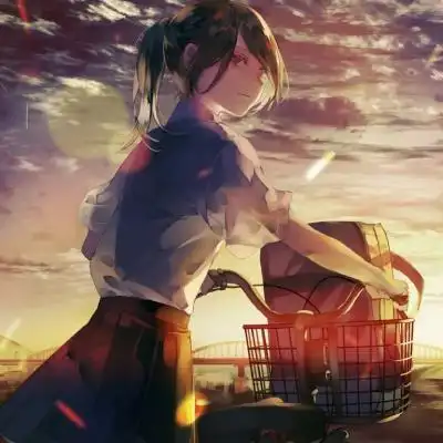 穿着校服的女生动漫头像