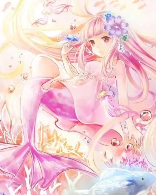 少女q版双鱼星座娃娃简笔画小公主简笔画粉色十二星座简笔画手绘之