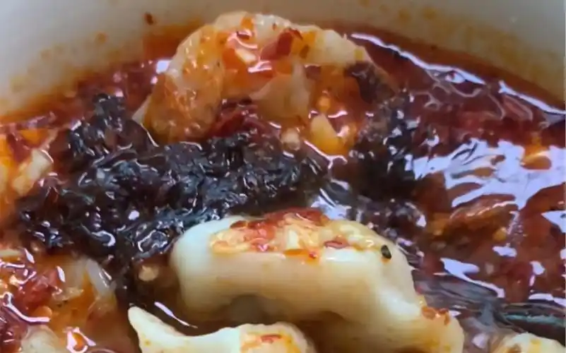 每日大计之红汤水饺!