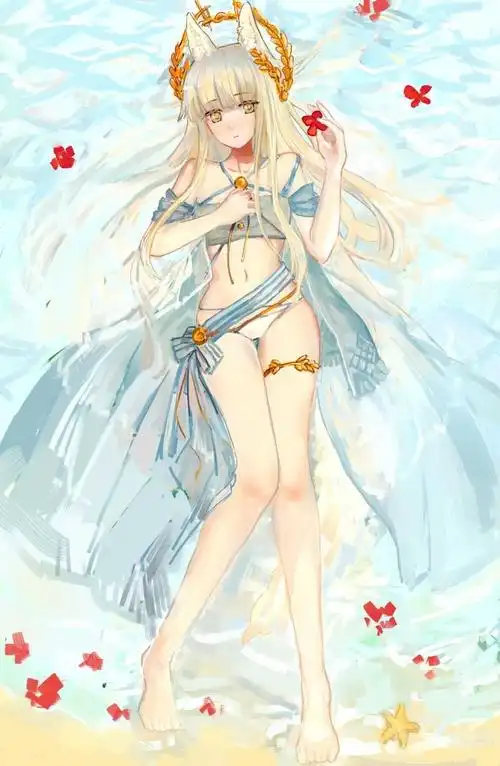 摸鱼氵关于白金泳装太好看了虽然画不出千分之一的美貌但还是摸了个鱼