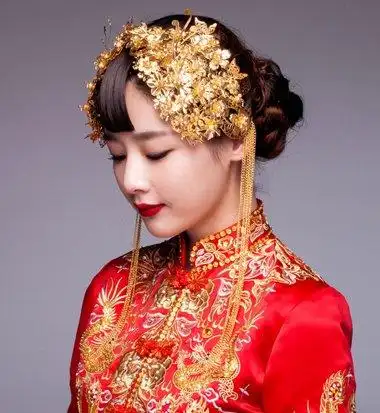 大圆脸盘发发型大圆脸新娘盘发发型图4