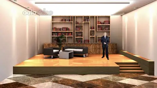 室内居家风格访谈演播室 | datavideo virtual set 虚拟背景素材网