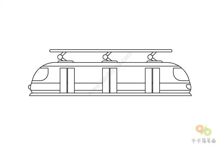 笔画地铁简笔画地铁简笔画儿童画画地铁的简笔画侧面地铁平面图简笔画