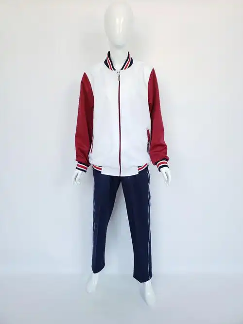 石家庄精英中学校服 邢台精英中学同款小学初中高中学生春秋套装 长裤