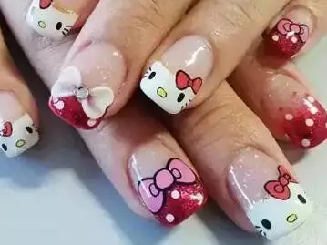 儿童美甲图片大全可爱适合小孩子的美甲图片