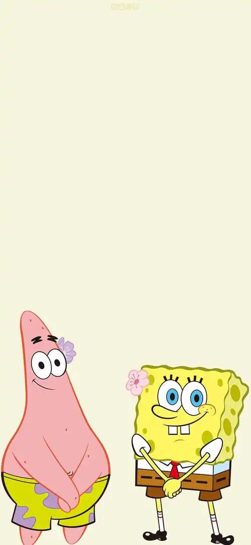 海绵宝宝图片,海绵宝宝图片 卡通画(可爱的海绵宝宝和派大星壁纸)