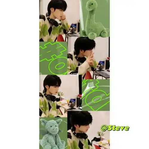 自制宋亚轩壁纸绿色真的太好看了