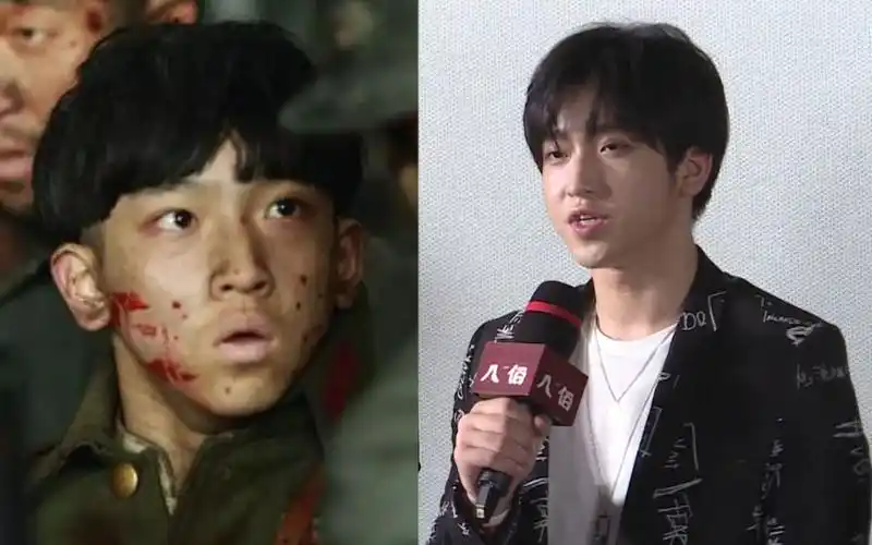 17岁小湖北张俊一现身八佰首映发布会希望以后能有更多这样的电影作品