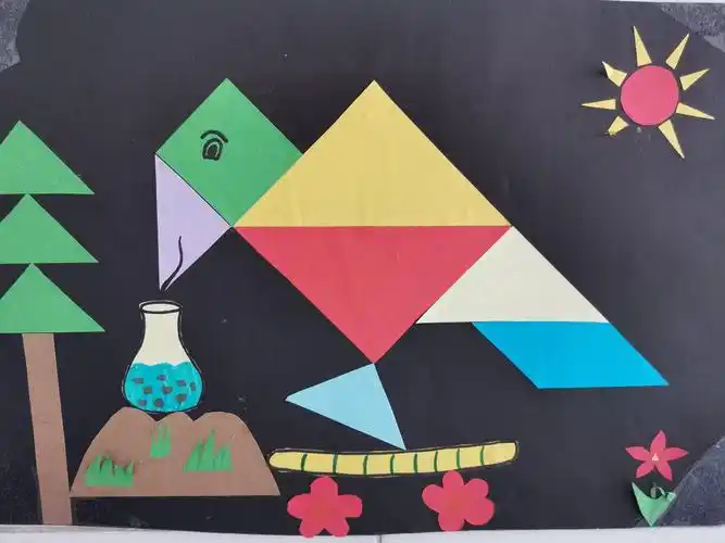 鹤壁市实验学校小学部第二届数学学科素养竞赛——七巧板创意画