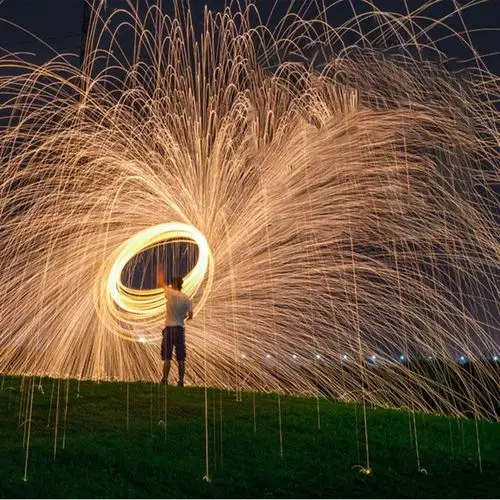 >居家>网红钢丝棉烟火火焰抖音烟花>手甩仙女铁棉花手持婚纱摄影道具
