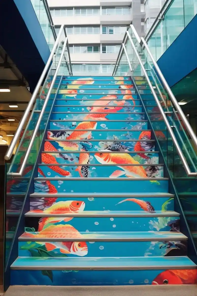 墙绘|让楼梯成为激发创意的阶梯!大家好!今天我要和大家聊一个 - 抖音