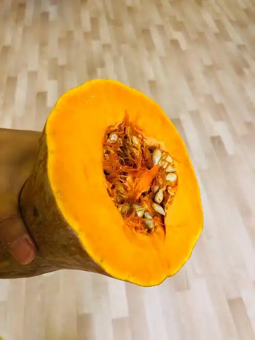 南瓜切开看看吧!里面可能有宝贝哦!