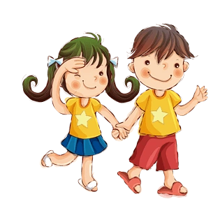 小朋友手牵手图片大全