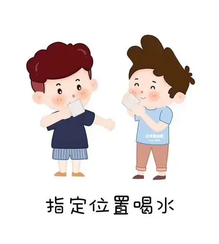 幼儿园喝水流程图环创素材 可打印_环创_幼儿园_素材_幼儿园环创_幼儿