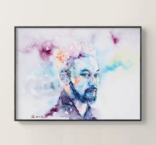 陈奕迅水彩创作过程.近期插画作品 小合集