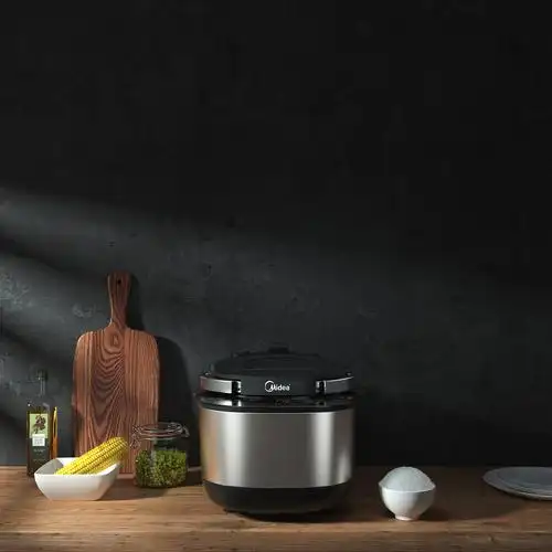 家电产品效果图渲染-电饭锅