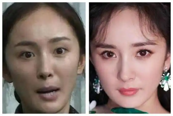 杨幂卸妆后,杨颖卸妆后,马伊琍卸妆后,网友:孙悟空都不认得!