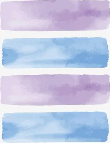 蓝紫色水彩笔刷