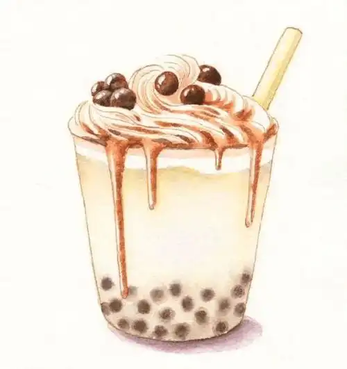 画师南山绘彩铅美食绘画作品