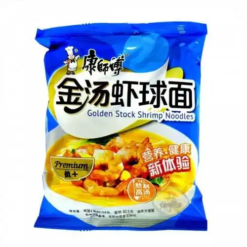 康师傅金汤虾球面104g