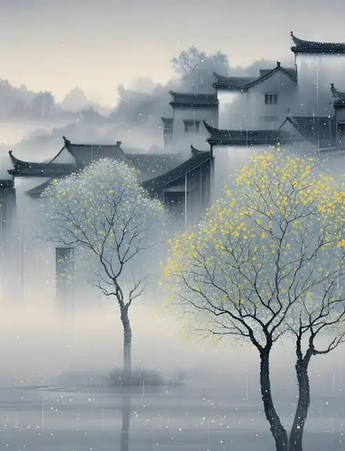 国风之美:江南雨巷的浪漫韵味 🌧️