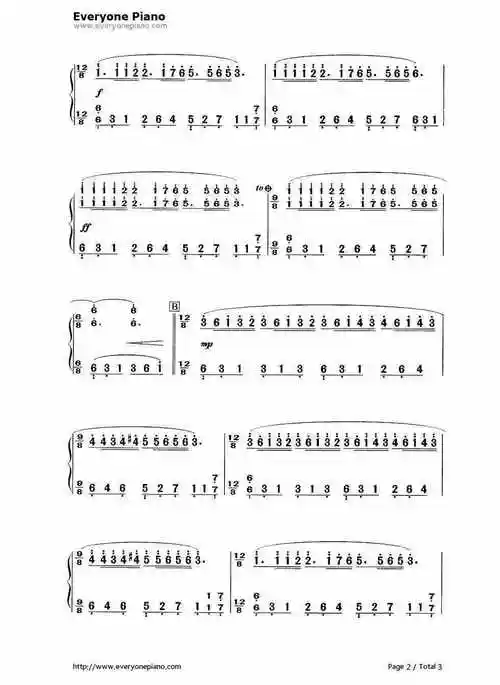 梦中的婚礼钢琴简谱梦中的婚礼简谱初学版