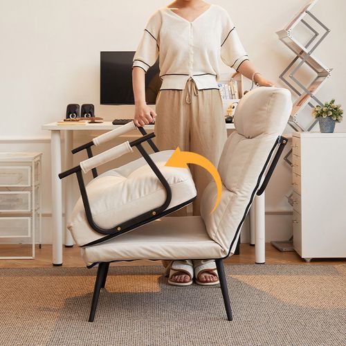 折叠躺椅午休午睡单人床两用椅家用电脑椅办公室懒人座椅沙发椅子