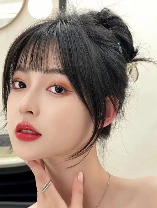 修颜刘海遮脸神器