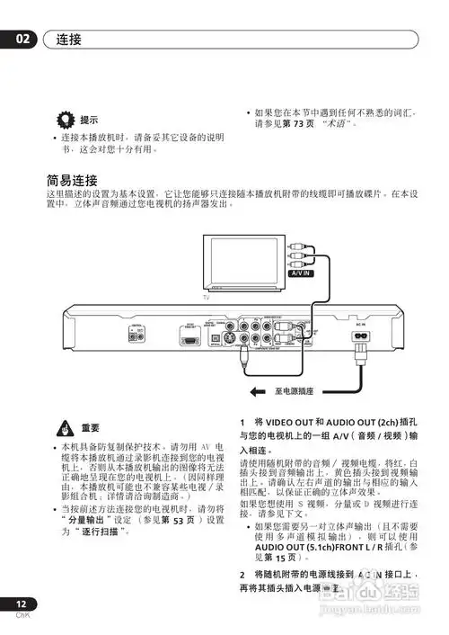 pioneer dvd数码影碟机dv-6600a-g使用说明书:[1]