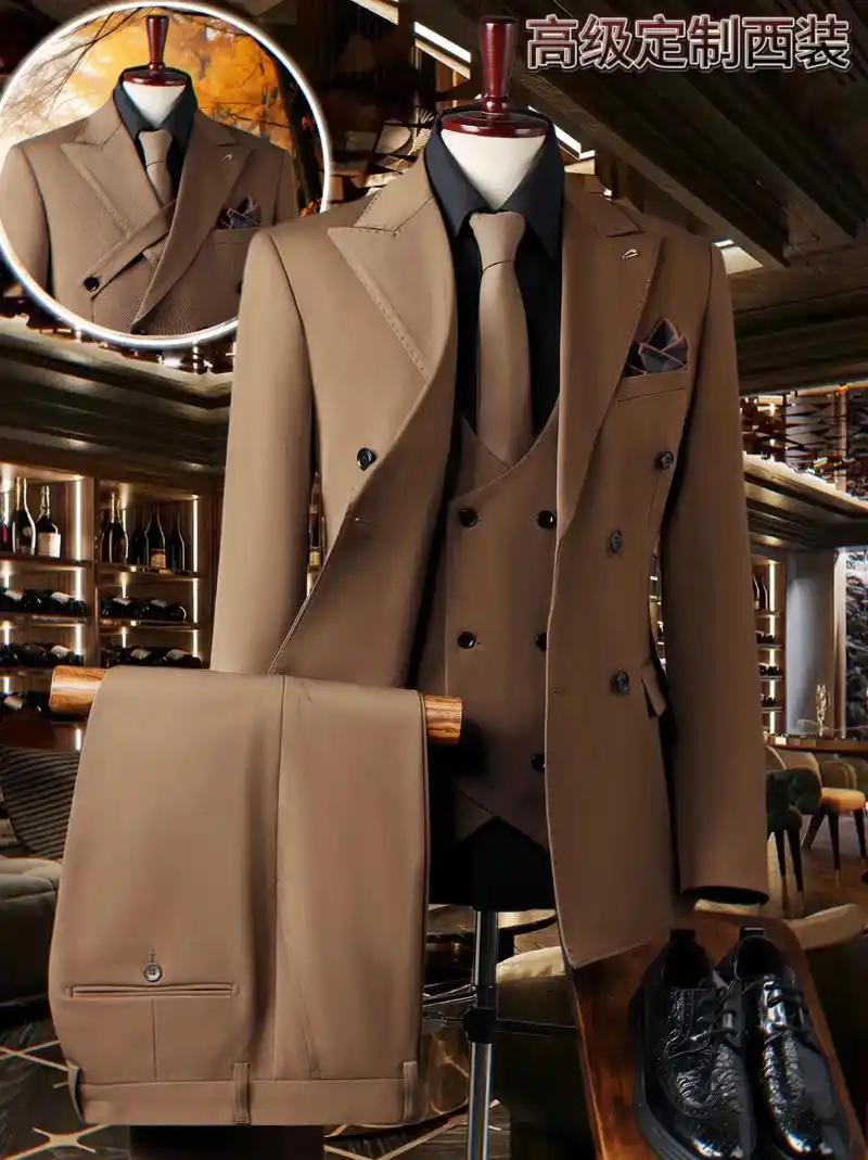 高颜值英伦风三件套霸气出席.我的西装三件套太高端了!