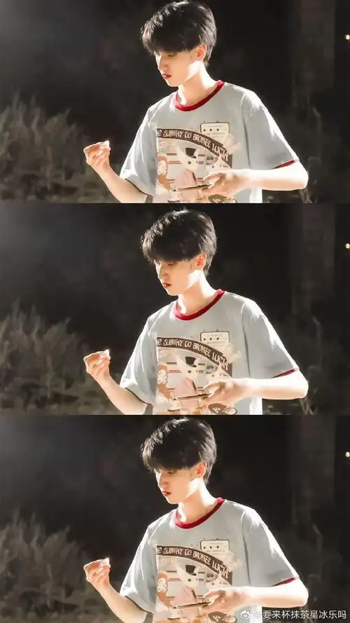 严浩翔超话#严浩翔拍照姿势#翔哥适合当壁纸的三宫格!