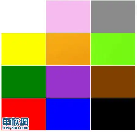 基础颜色12种,演变到24