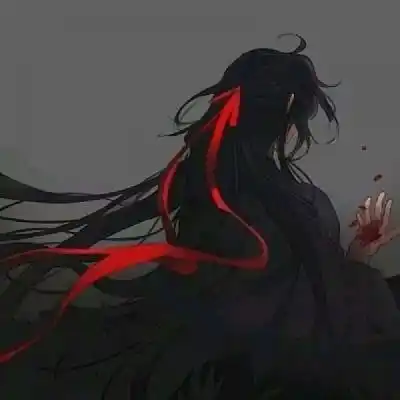 古风动漫女头忧伤 唯美古风女子手绘黑白图片 - 动漫头像 - 潮人个性