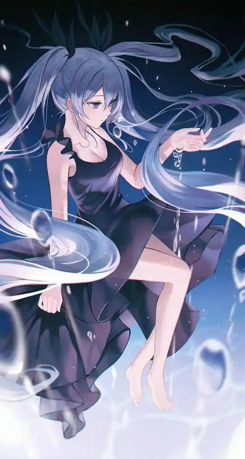 深海少女 miku|hb.的初音未来pixiv插画图片