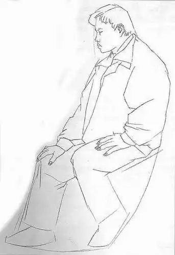 侧身站立的女孩简笔画动漫人物站立简笔画男孩侧面简笔画图片版侧面人